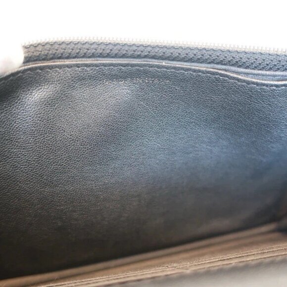 Authentic CHANEL V- Stitch wallet on chain WOC Lambskin black crossbody - Picture 9 of 15